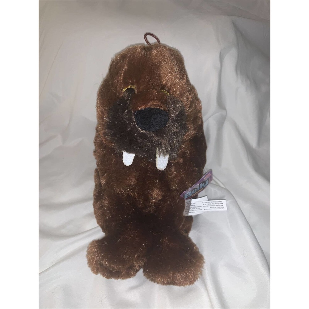 NWT Nanco Belly Buddies 8" Brown Walrus Plush Stuffed Animal